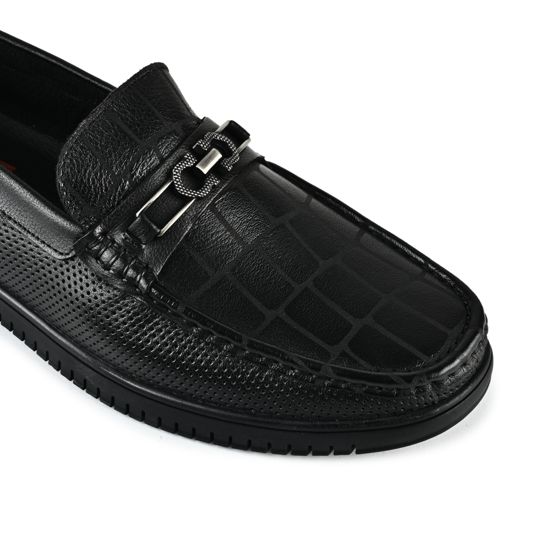 Torino Horsebit Loafers - Black