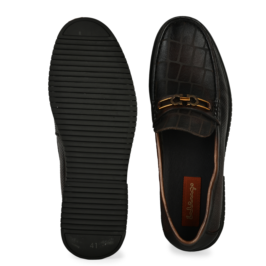 Torino Horsebit Loafers - Dark Brown